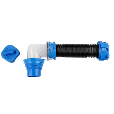 Rv Sewer Hose Kits 20ft Include Fitting Elbow,90 Degree Clearview Sewer Adapter,Storage Cover